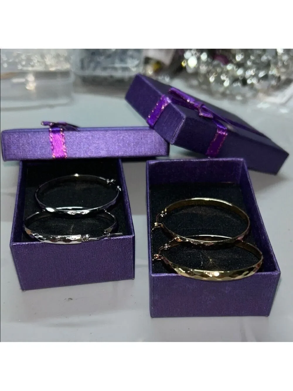 Elegant Stainless Steel Diamond Etched 1.5